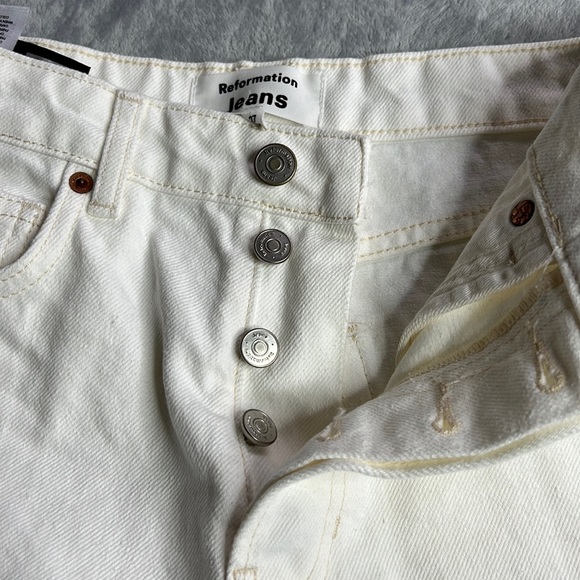NWT Reformation Cynthia High Rise Straight Jeans Size 27 - Picture 5 of 16